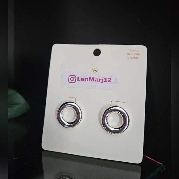 Glamorous Circle Earrings by LanMar - Picture 7 of 7